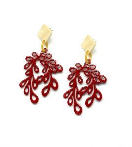 Horn Lacquer Earrings 2856