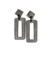 Handmade Matte Horn Earrings 2875