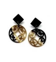 Wholesale Tangle Style Buffalo Horn Drop Earrings
