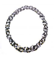 Boho Dyed Handmade Cow Horn Necklace