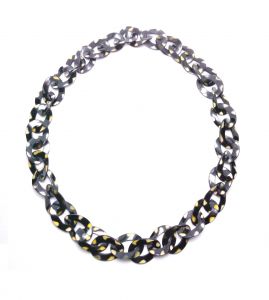 Boho Dyed Handmade Cow Horn Necklace