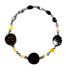 Cow Horn Pendant Necklace Gift for Her
