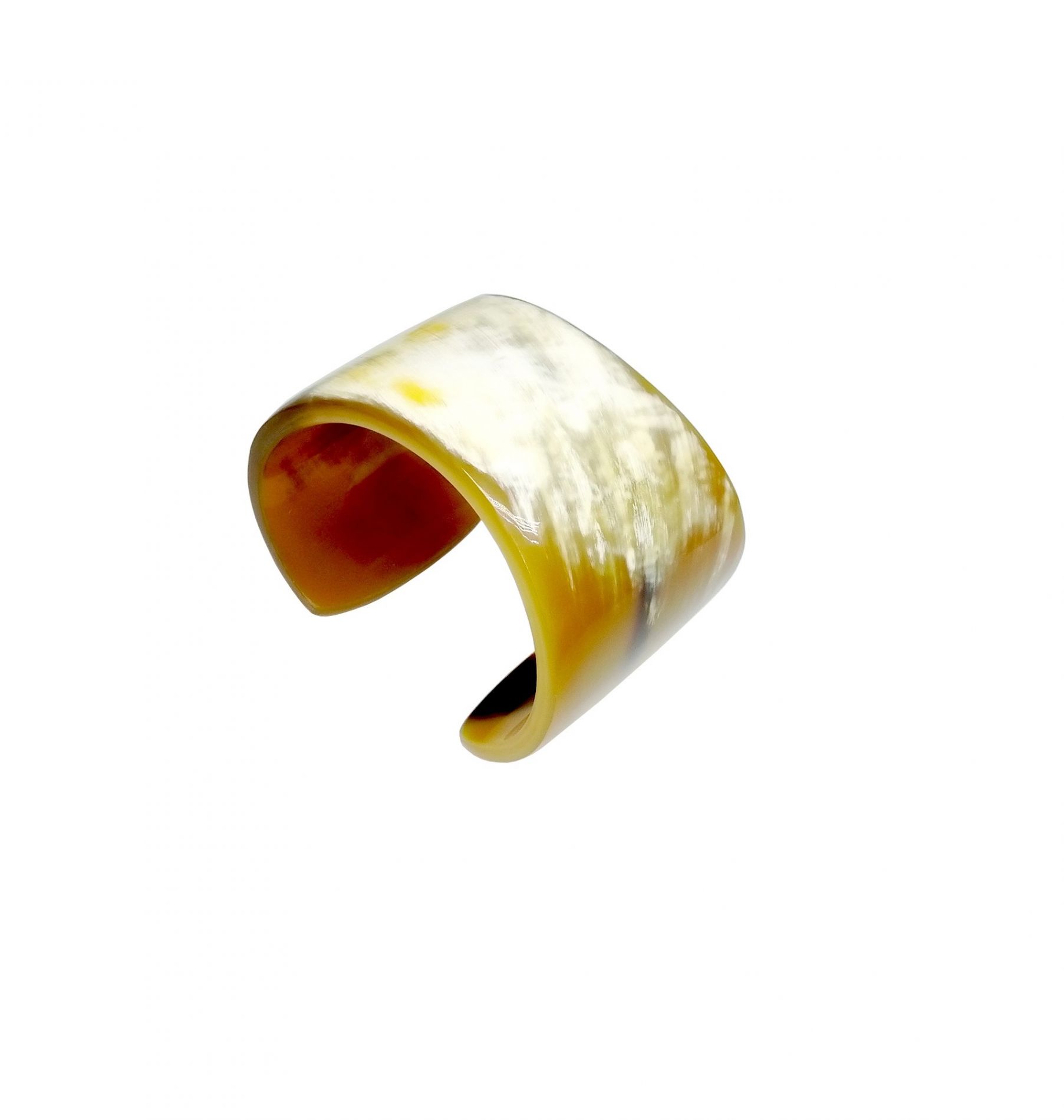 Organic Statement Cow Horn Bracelet Cuff