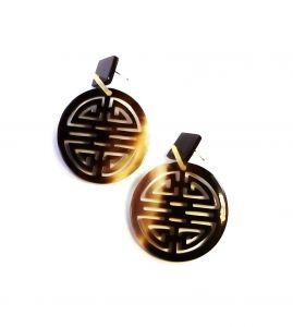 Cow Horn Earrings Handcrafted Jewelry Gift