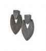 cow-horn-earrings-handcrafted-jewelry-organic-statement - ảnh nhỏ  1