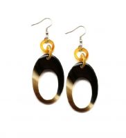 Cow Horn Earrings Handcrafted Jewelry Gift