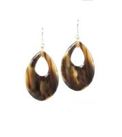 Handcrafted Cow Horn Earrings Gift for Her