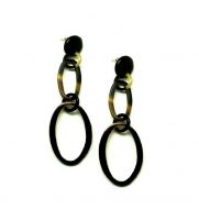 Cow Horn Earrings Handcrafted Jewelry Gift