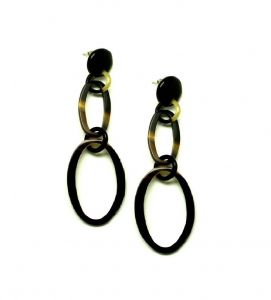 Cow Horn Earrings Handcrafted Jewelry Gift