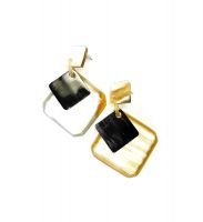 Cow Horn Earrings Handcrafted Jewelry Gift