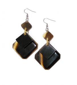 Handcrafted Cow Horn Earrings Gift for Her