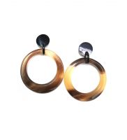 Handcrafted Lightweight Cow Horn Earrings