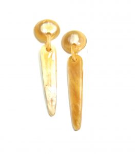 Handmade Cow Horn Earrings for Women