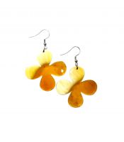 Handmade Cow Horn Dangle Earrings for Women