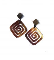 Lightweight Natural Horn Earrings for Women