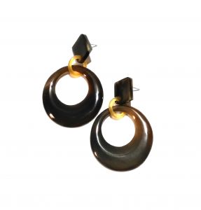 Unique Handmade Cow Horn Earrings for Women