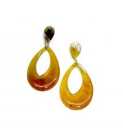 Lightweight Handmade Cow Horn Earrings