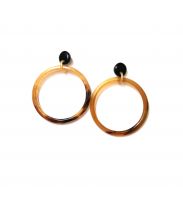 Handmade Cow Horn Earrings for Women
