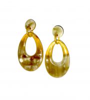 Cow Horn Earrings Handcrafted Jewelry Gift