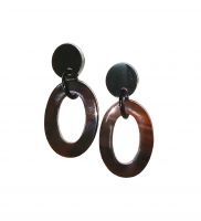 Handmade Boho Horn Earrings Jewelry Gift for Her