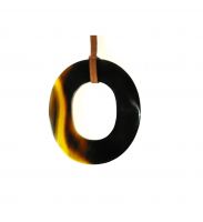 Handcrafted Large Buffalo Horn Pendant Necklace