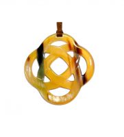 Handmade Natural Buffalo Horn Pendant Gift for Her