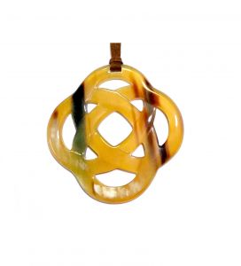 Handmade Natural Buffalo Horn Pendant Gift for Her