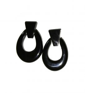 Handmade Geometric Natural Cow Horn Earrings