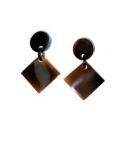Lightweight Handmade Minimalist Horn Earrings