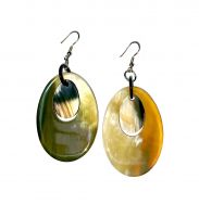 Lightweight Handmade Cow Horn Earrings Gifts