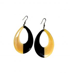 Lightweight Handmade Cow Horn Earrings