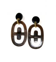 Handmade Lightweight Natural Cow Horn Earrings