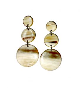 Handmade Boho Horn Earrings Jewelry Gift for Her