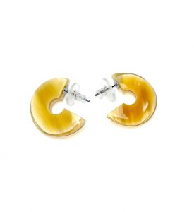 Handmade Lightweight Natural Cow Horn Earrings