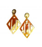 Handmade Boho Horn Earrings Jewelry Gift for Her