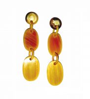 Handcrafted Lightweight Cow Horn Earrings