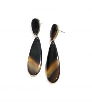 Handmade Buffalo Horn Statement Earrings