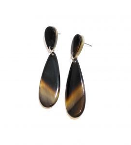 Handmade Buffalo Horn Statement Earrings