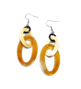 Buffalo Horn Earrings Jewelry Gift for Her
