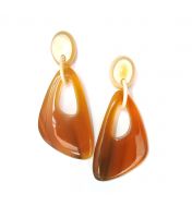Handmade Lightweight Natural Cow Horn Earrings
